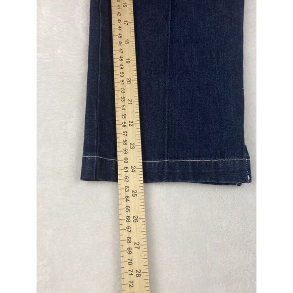 Lauren Jeans Co. Premium Womens Jeans Mid Rise Blue Dark Wash‎ Denim Size 2P - Picture 9 of 16